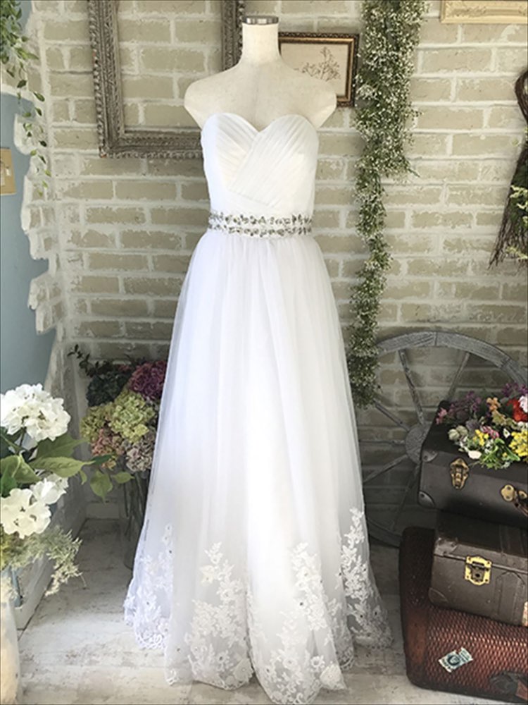 大きいサイズaラインボリュームドレス レンタルドレスのドレリッチ